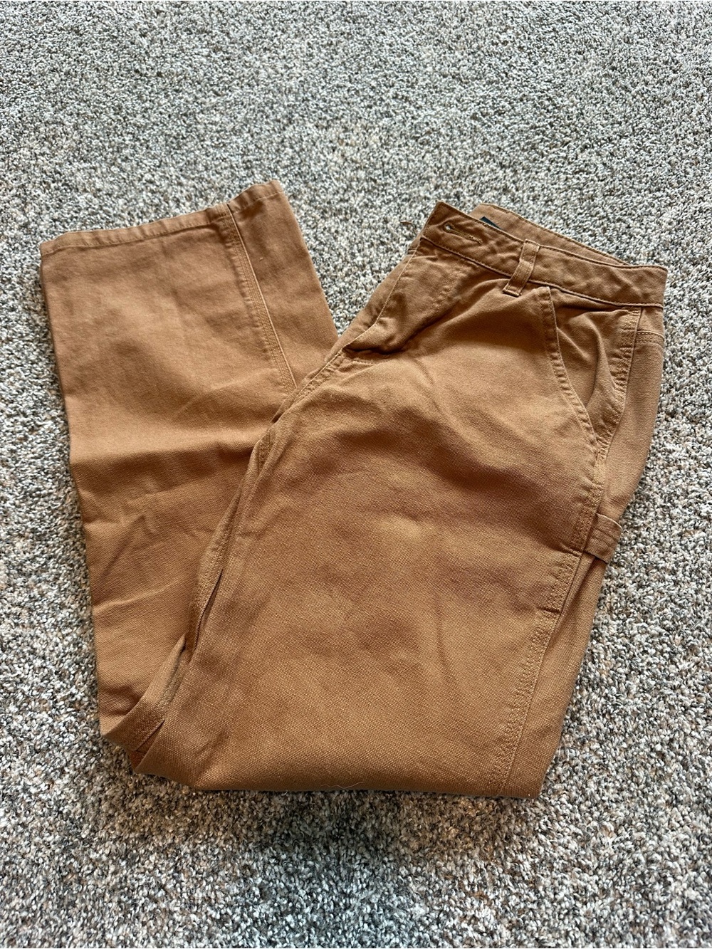 Carhartt Kids Brown Work Jeans - Classic Tan/Brown